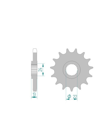 Kit chaine DID  ACIER CAN-AM DS 650 BAJA 2004 à 2008