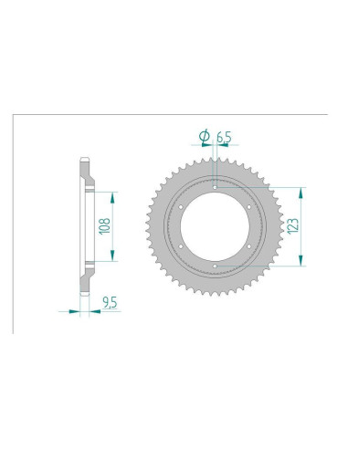 Kit chaine DID  ACIER DERBI GPR 50 REPLICA 1998 à 2000