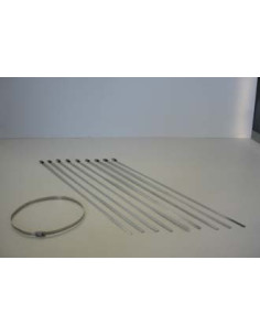 1 collier de serrage en acier inoxydable.(Paquet de 10 pièces)