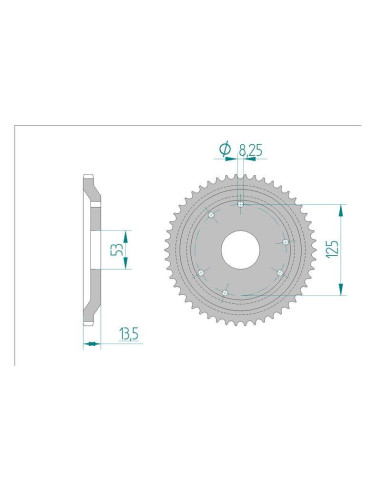 Kit chaine DID  ACIER DERBI SENDA 50 SM RACER 2002 à 2003