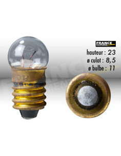 AMPOULE TEMOIN CULOT VIS E10 6V2W