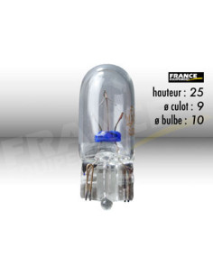 AMPOULE TEMOIN SANS CULOT W2,1x9,5D/W5W-T10 12V3W
