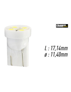 AMPOULE TEMOIN BLANCHE SANS CULOT W2,1x9,5D/W5W-T10 12V0.32W