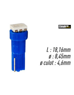 AMPOULE BLEU TYPE W2x4.6D / T5 12V0.24W