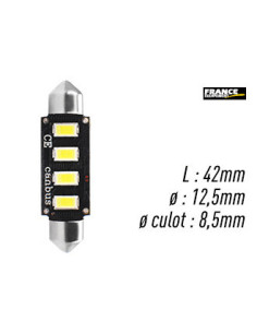 AMPOULE BLANCHE TYPE S8,5D/C5W 12V2W