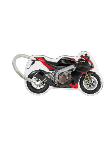 Porte-cléfs en Résine "APRILIA RSV4" Format : 40x40mm