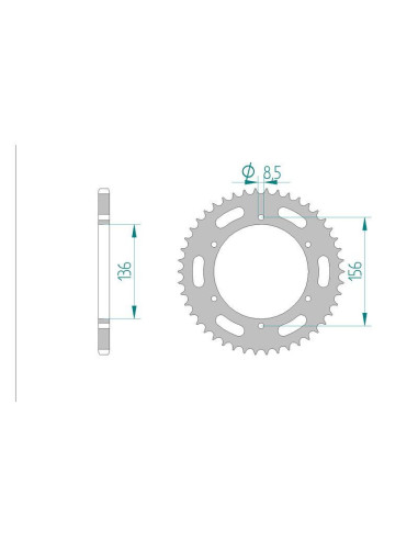 Kit chaine DID  ACIER DERBI MULHACEN 659 2007 à 2008