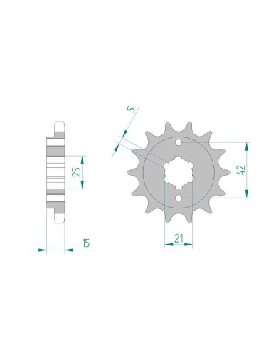 Kit chaine DID  ACIER DUCATI 500 PANTAH 1981 à 1981