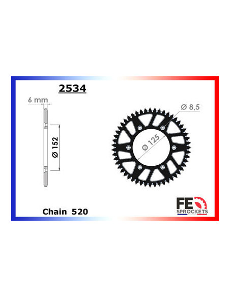 350.RR Enduro (4T) '13/21 13X50 RKGB520KXZ µ