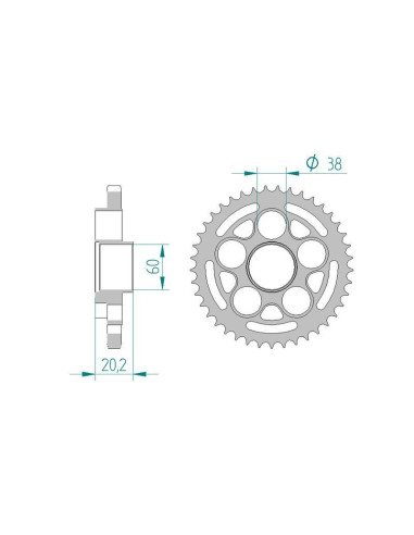 Kit chaine DID  ACIER DUCATI 848 / evo 2007 à 2013