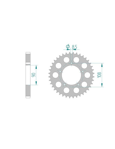 Kit chaine DID  ALU DUCATI 900 SD DARMAH 1979 à 1979