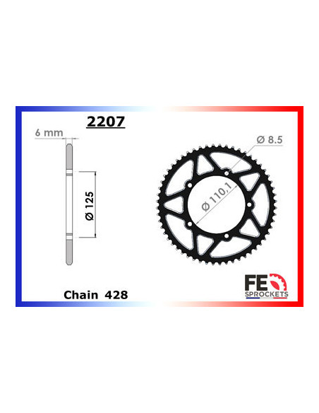 50.SHERCO SM (E5) '21 11X60 428H * (Roues Bâtons)