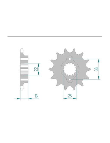 Kit chaine DID  ALU DUCATI 888 STRADA 1992 à 1994