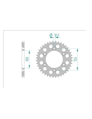 Kit chaine DID  ALU DUCATI 888 STRADA 1992 à 1994