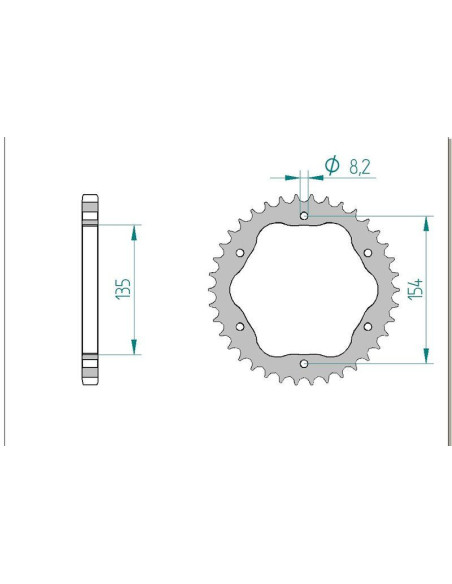 Kit chaine DID  ALU DUCATI 1198 S/R  525 for PCD3 2009 à 2011