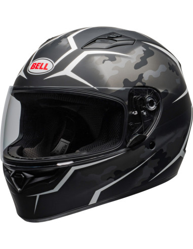 Casque BELL Qualifier - Stealth Camo Noir Mat/Blanc