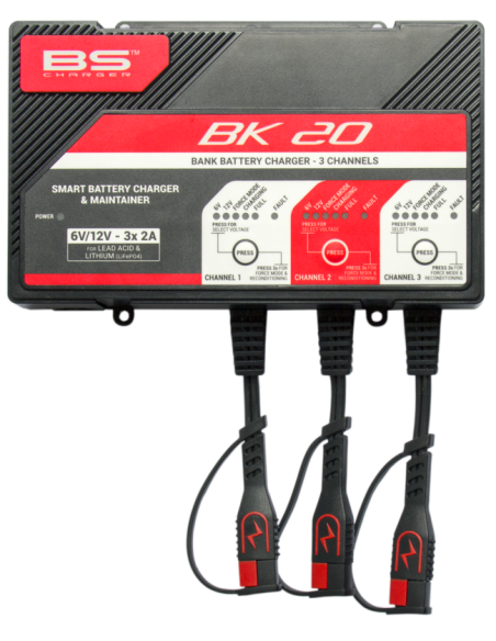 Chargeur de batterie intelligent BS BATTERY BK20 6V/12V 3x2A