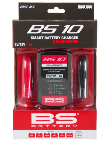Chargeur de batterie intelligent BS BATTERY BS10 6V/12V 1A