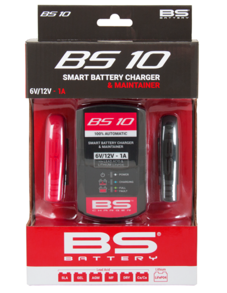 Chargeur de batterie intelligent BS BATTERY BS10 6V/12V 1A