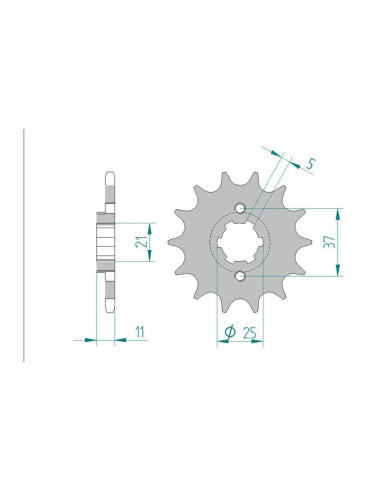 Kit chaine DID  ACIER E-TON VIPER ST 150 EXL 2004 à 2011