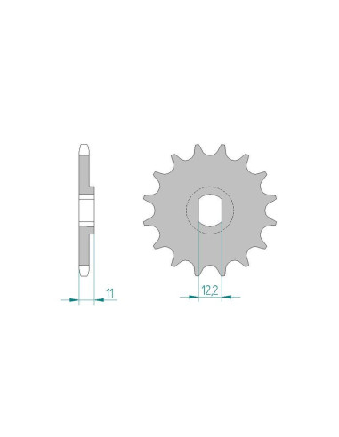 Kit chaine DID  ALU FANTIC 200 TRIAL TX350    0 à    0