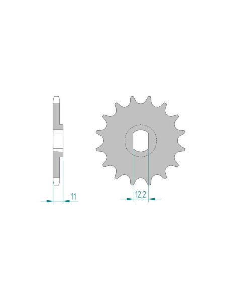 Kit chaine DID  ALU FANTIC 200 TRIAL TX350    0 à    0
