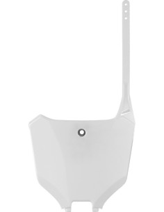 Plaque numéro frontale POLISPORT MX Restyling blanc - Honda CR125 / 250