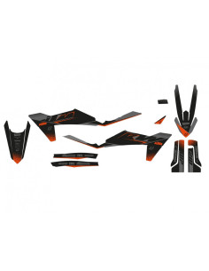 Kit déco BLACKBIRD noir mate - KTM SX/SX-F