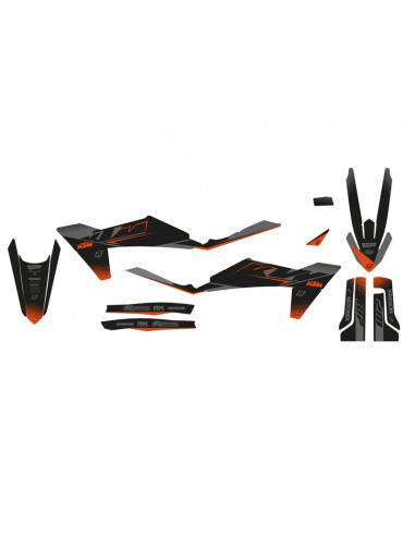 Kit déco BLACKBIRD noir mate - KTM SX/SX-F