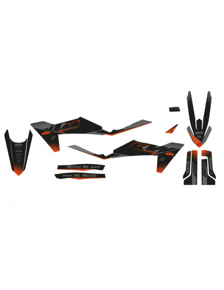 Kit déco BLACKBIRD noir mate - KTM SX/SX-F