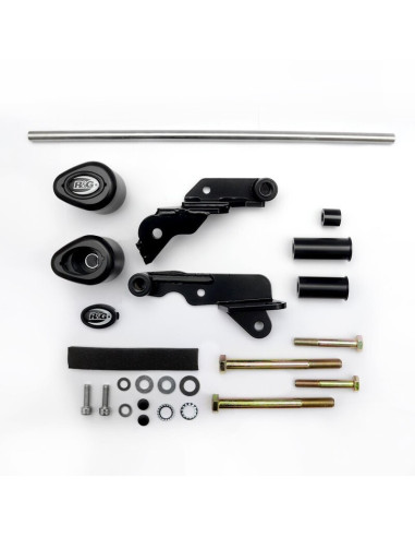 Tampons de protection R&G RACING Aero - noir Suzuki Hayabusa