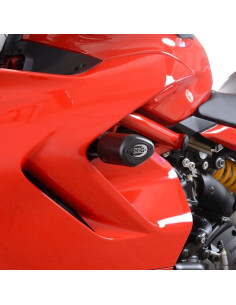 Tampons de protection R&G RACING Aero (sans perçage) - noir Ducati Supersport 950 (S) 2