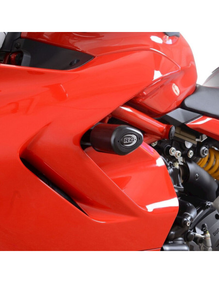 Tampons de protection R&G RACING Aero (sans perçage) - noir Ducati Supersport 950 (S)