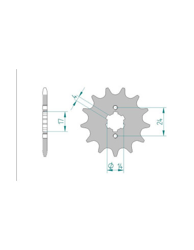 Kit chaine DID  ACIER GILERA 50 SMT 2011 à 2016