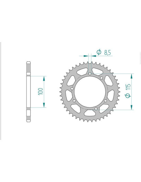 Kit chaine DID  ACIER GILERA 50 ZULU/HAK/GSM 2001 à 2002