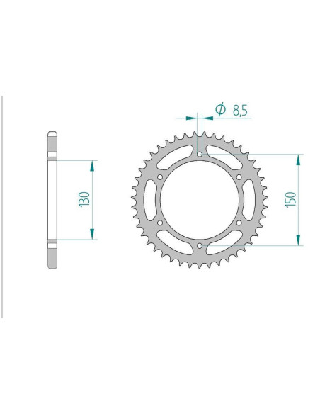 Kit chaine DID  ACIER GILERA 600 RC 1991 à 1991