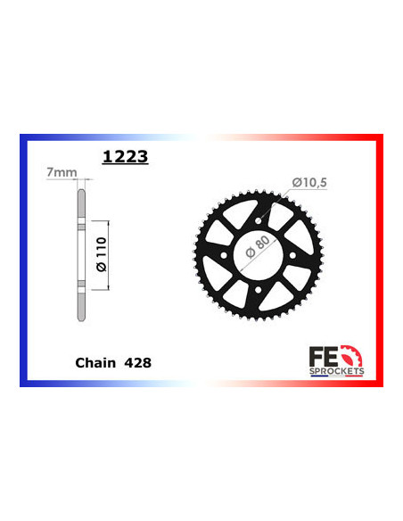 ONLINE 125.PISTA '21 14X51 428H µ