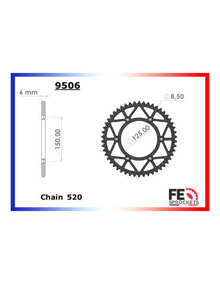 KX.450 '19/23 13X50 RK520SO