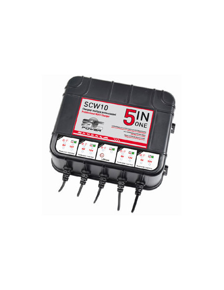 Chargeur SCW10 MULTIPLE Professionnel - Chargement jusqu'à 5 batteries