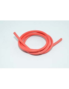 1 Mètre de cable d'Allumage en Silicone 7mm Rouge.