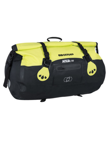 Sacoche OXFORD Aqua T-30 Roll Bag noir/jaune fluo 30L