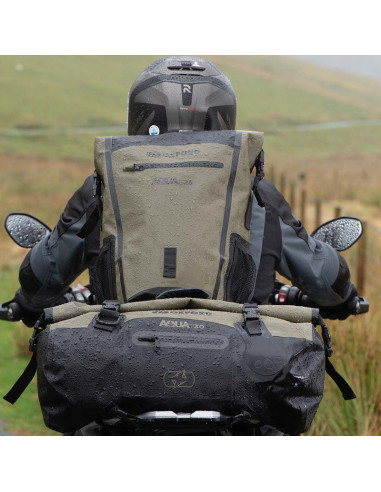 Sacoche OXFORD Aqua T-30 Roll Bag noir/jaune fluo 30L