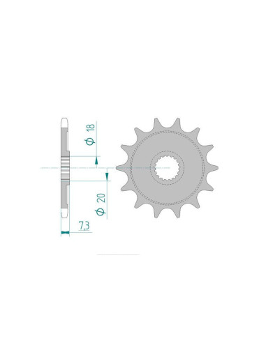 Kit chaine DID  ALU HM/HONDA CRE 125 R ANTIBOUE 2003 à 2003