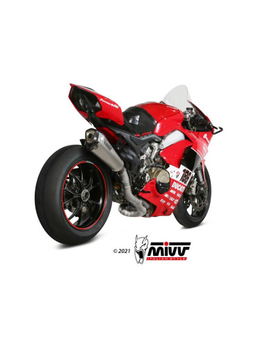 Ligne complète MIVV Delta Race Evo titane/carbone - Ducati Panigale V4