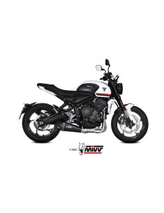 Ligne complète MIVV Delta Race Steel Black/carbone - Triumph Trident 660 2