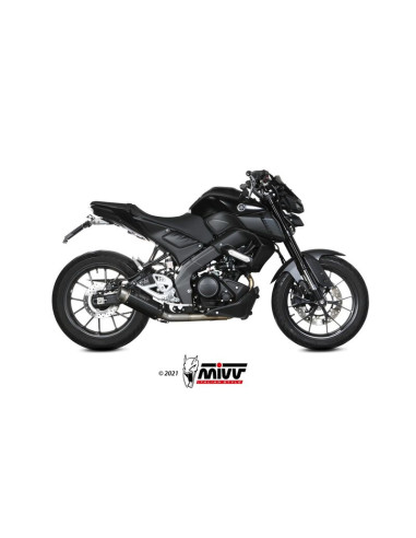 Ligne complète MIVV GP Pro acier inoxydable noir - Yamaha MT 125