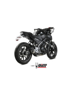 Ligne complète MIVV GP Pro acier inoxydable noir - Yamaha MT 125 2