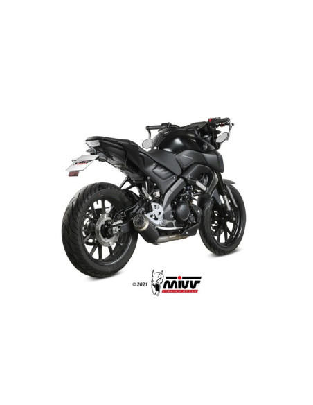 Ligne complète MIVV GP Pro acier inoxydable noir - Yamaha MT 125