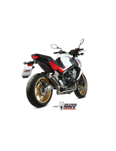Ligne complète MIVV GP Pro acier inoxydable noir - Honda CB 650 F 2
