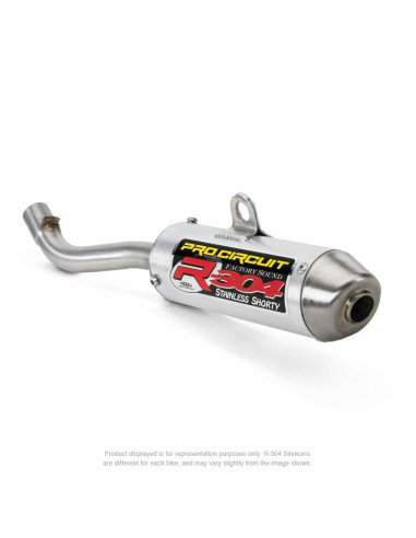 Silencieux PRO CIRCUIT R-304 aluminium/casquette inox - Suzuki RM250